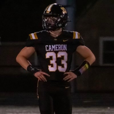 KellenOBoyle's profile picture. Class of 2️⃣0️⃣2️⃣8️⃣ 6’1 /200 TE/DE/ Dragon athlete 🐲Football🏈/ track💨/Cameron High School/ / 32 in vert/455 squat💪/4.5 pro agilty/info 641-820-1222
