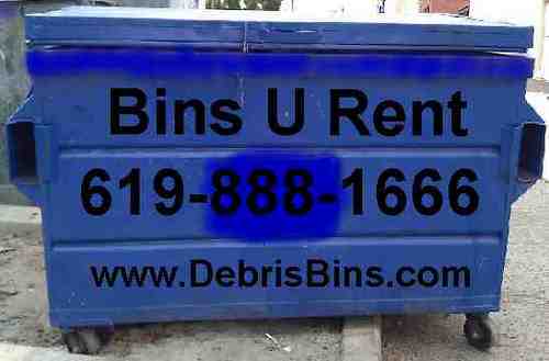 BinsURent's profile picture. We offer roll-off, dumpster & debris bin service. We drop off trailers 4 u to fill with your junk or we can come with a truck 2 haul away junk. 619-264-8829