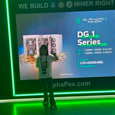 Sales representative of ElphaPex. ElphaPex located in Shenzhen, main products are scrypt miner DG series, like DG1 11G, DG1+14.4G, Home1 2.1G, Hydro 20G.
