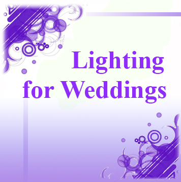Lighting for Weddings provides more than just lighting, we provide a wide range of drapes, stages, dance floors, bars and theming to create your ideal event.