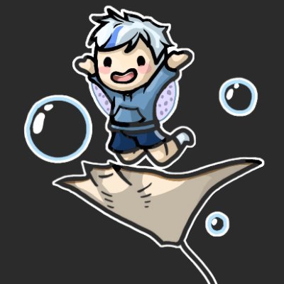 Don't mind me just a smoll stingray PNGTuber swimming around Twitter.
I love seaweed!
@DubbyEnergy Partner!