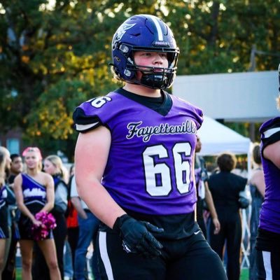 Class of 2026, 6’3, 300lbs, Fayetteville High School, IOL, 3.3 GPA, 1st Team All Conference