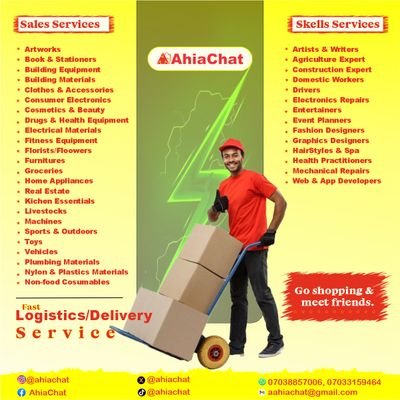 ahiachat's profile picture. RETAIL PLATFORM FOR NEW & USED ITEMS
Luxury Or Nothing | 
Buy And Sell With Us |
OPEN FOR BUSINESS 24/7