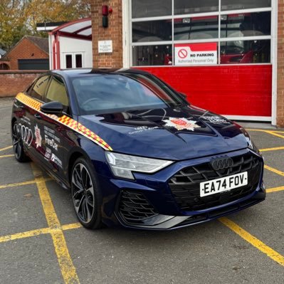 Our @ECFRS Road & Water Safety Team. Engaging with young drivers to promote safer driving using our @Group1Auto Audi. We also raise awareness for water safety.