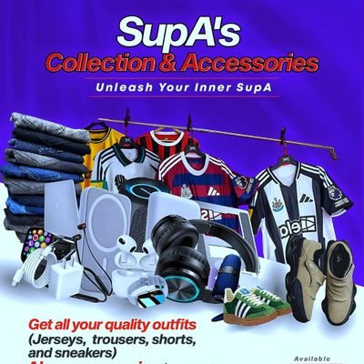 |Messi 🐐| BARÇA |
Transform Your Style!
SupA's Collection: affordable, trendy apparel & electronics.
WhatsApp to shop now & enjoy amazing offers!