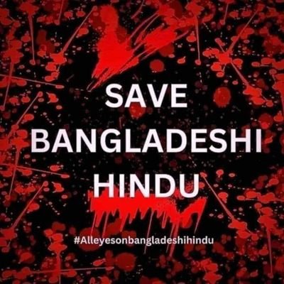 A protester against the persecution of Hindus as well as religious and ethnic minorities in Bangladesh.