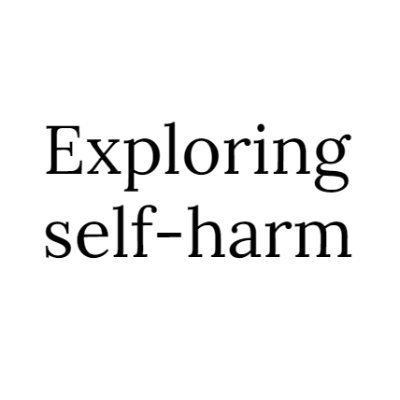 exploring_sh's profile picture. Creating a link between clinicians and researchers, people with lived experience, and those who act to improve help and awareness about self-injury.