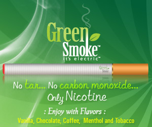 We are a Green Smoke sales rep. Green Smoke is a smoking alternative that has no carcinogens, tar, carbon monoxide, carcinogens, or other dangerous toxins.