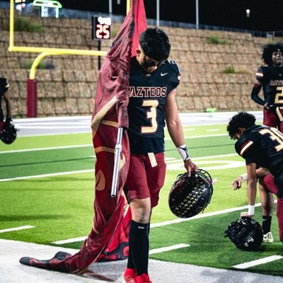 AztecIsaacG's profile picture. 2025| El Dorado High School| 4.0 GPA📚
DB/WR🏈| 5'11 175lbs| #3| 
Varisty track🏃‍♂️