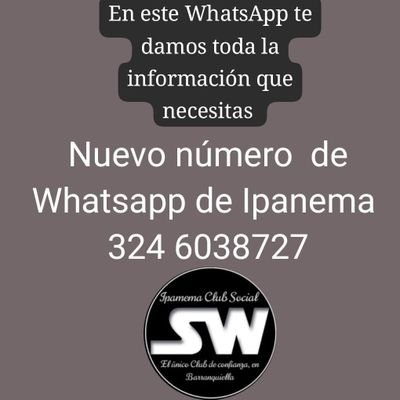 Ipanema club social,Club swinger oficial en barranquilla 🇨🇴 Realizamos rumbas todos los fines de semana. ¡vive el momento! 🔱3016733933 - WhatsApp 3246038727