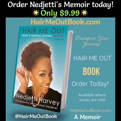 Author Nedjetti Harvey @HairMeOutBook 📖 Profile