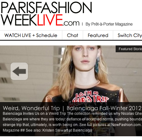 NEW! Paris Fashion Week live streams and some other stuff we've probably forgotten. Another shockingly terrific product of http://t.co/p2Z2Y88Dmb.