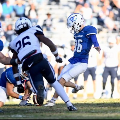 PeterLipscombe's profile picture. 1 year of eligibility remaining | Spring Grad @bluehosefb | @MSJ_Football ‘22 | 3.8 College GPA | PFL Special Teams POTW | StatsPerfom FCS Special Teams POTW HM