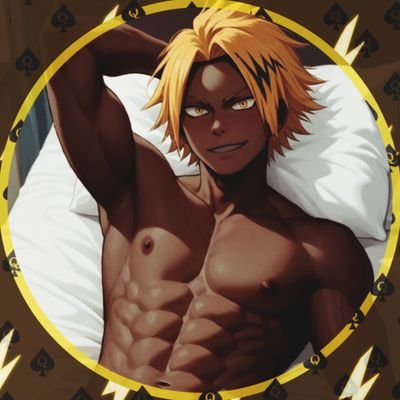 Your black lightning God come down and play. 🧡💛 You are the best thing that happened to me: @softbakugo