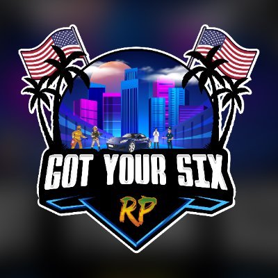 GotYourSixRP's profile picture. A GTA FiveM server by the people for the people. No application to join. Hiring LEO, EMS, SAFR! civ + crim activities, gangs! Join Discord below and fly in!