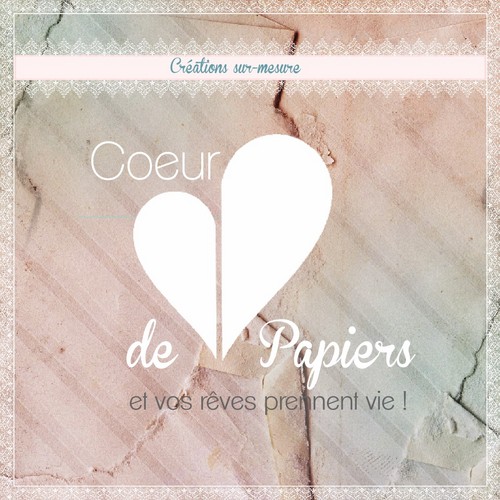 Cœur de papier c’est la solution sur-mesure pour tout type de création papier et numérique.
Fanny à votre service !