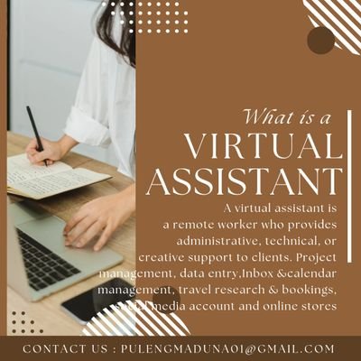 Virtual Assistant | Admin & Project Management Pro | Sports Enthusiast | Detail-Oriented Problem Solver
pulengmaduna01@gmail.com