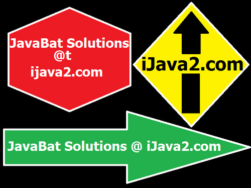 CodingBat_'s profile picture. CodingBat Solutions, JavaBat Solutions, CodingBat Answers, JavaBat Answers, found at http://t.co/OtOV9eOcye
