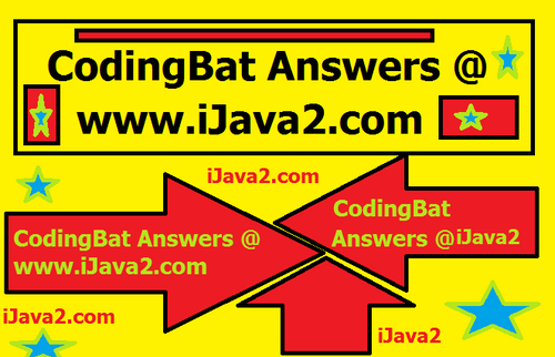 JavaBat_'s profile picture. JavaBat CodingBat Solutions http://t.co/XDp2L23CNU