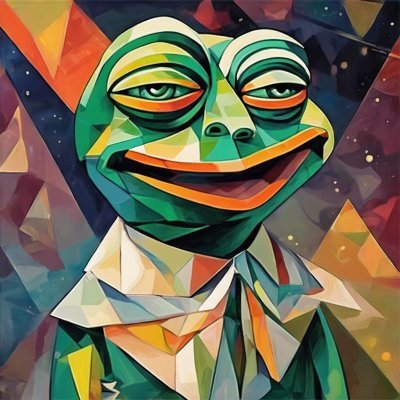 pepepycasso's profile picture. 🎨 Pepe Picasso Pablo – NFT Artist | Merging crypto culture with cubism 🎨
Blending the iconic Crypto Pepe with the revolutionary style of Picasso