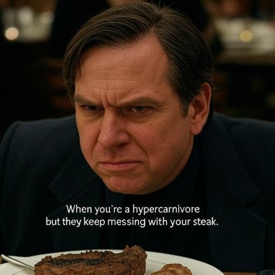 Наша зброя інтелект
Decide, then do.
If it ain't steak, it ain't food
Carnivore is the only human specific and human appropriate diet