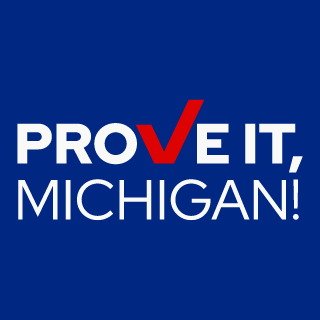 proveitmichigan's profile picture. PROVE your citizenship to register to vote.

PROVE your identity to cast a ballot.

PROVE IT, MICHIGAN!