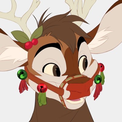 I’ll be your friend, as long as you don’t mind my glowing red nose!🦌🛷 Fursuit by: @LLMCostumes No DMs, please!