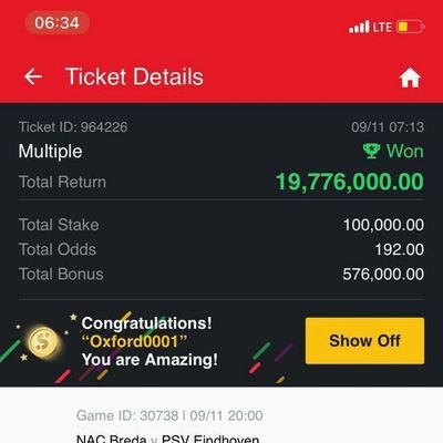 Payment after winning is available hear for the first time if you can stake 20k up wards Let win together 08064172842