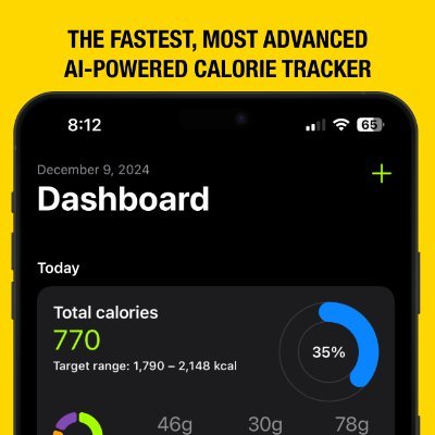 The fastest calorie tracker on the planet. Eat better, lose weight, get fit, and live longer with your own personal AI nutrition coach.
https://t.co/oMS3HEE5GN