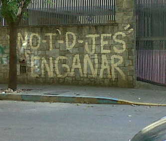No va más para la mentira gubernamental, no va más para los que se están engañando día a día creyendo que Venezuela va por buen camino.