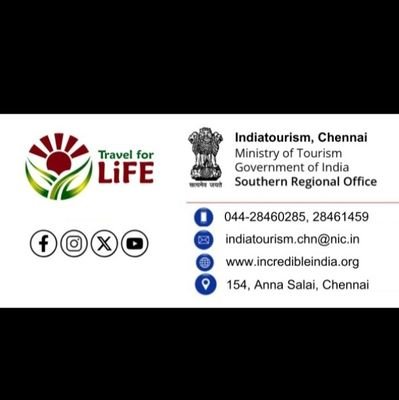 Welcome to the Official account of Indiatourism Chennai. Visit #indiatourism_ch to experience the Diverse Cultures, Wildlife, Nature, Heritage and Activities.