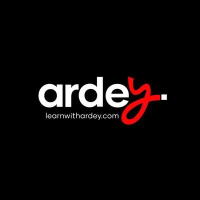 learnwithardey's profile picture. Ardey is asystem put together to help, support, empower and mentor people to start, build and grow them on Digital & Tech skills, based on passion and interests