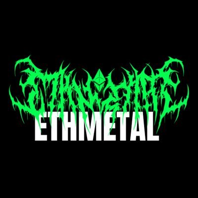 ethmetal_xyz's profile picture. The ultimate fusion of Ethereum and metal culture 🤘/ The founders love metalcore music / Our wallet address https://t.co/28zmq5c0BG works as an @ensdomains