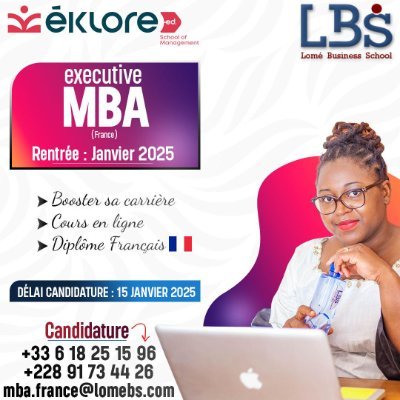 🎖️Top 6 Best Business School West Africa
👨💻 Informatique-Finance-Compta-RH-Logistique-Marketing Digital
🎓LICENCE & MASTER & MBA
Nous formons pour l'emploi