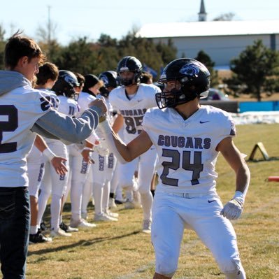 OwenHarris24's profile picture. Sedgwick County Cougar | 2027 | 5’9 172lbs | RB & DE | 3.9GPA | Bench-235 | Clean-235 | Squat-355 | Deadlift-495 | 2024 8 Man All State HM