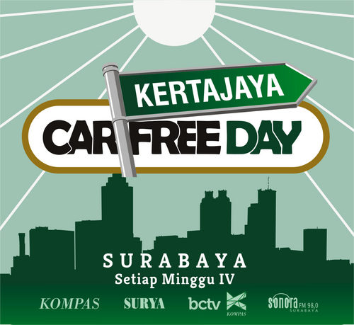 Official twitter Kertajaya Car Free Day Surabaya