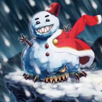 ゆらめきグラデーション 幸せの雪だるまぬいぐるみ 冬のラッキー