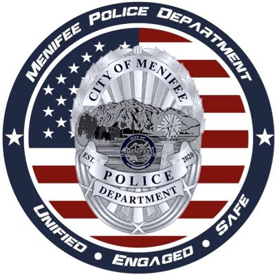 Official Twitter account for Menifee PD. Page not monitored 24/7. Call 911 or 951-894-6530 for emergencies / 951-677-4964 for non-emergencies.