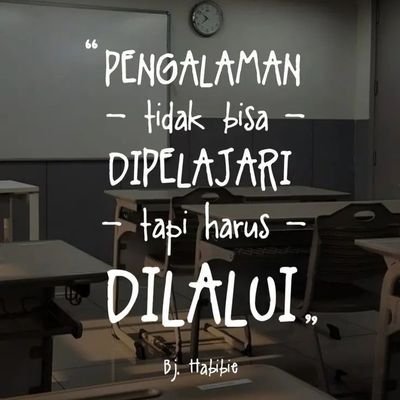 Edan boleh,
Koplak boleh,
Goblok jangan.