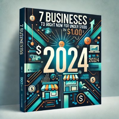 E-Book 7 Businesses to Start Right Now for Under $1000 in 2024
You're wasting your time not making 3000$/month right now, if you don't do it, someone else will