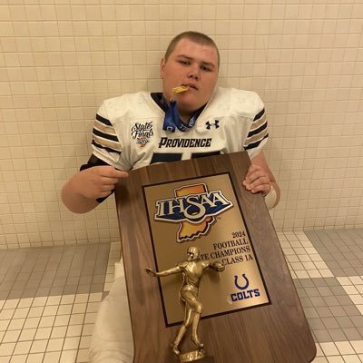providence IN football 6’2 junior center #77 290