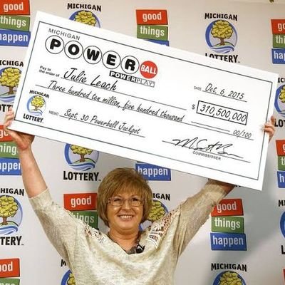 I'm Julie leach am $310.5million winner am giving out $70,000 to my first 2kflws