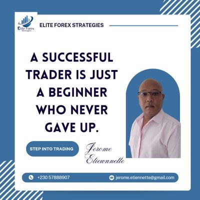 JEtiennette's profile picture. Consultant in forex trading. Technical analyst in Forex trading. Founder of island traders Mauritius.  Forex mentor. Proud Mauritian