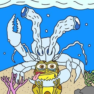 $CRABY, in Matt Furie's comic, The Night Riders. Craby is a formidable and resilient crab, fiercely defending the ocean against its deep-sea invaders.