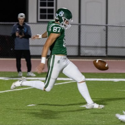 6’3, 215, DHS, Punter, Tight end, 2026, phone: 913-636-9003