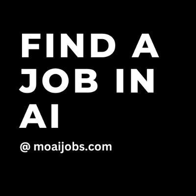 I post jobs in AI
Browse the latest AI jobs here 👉 https://t.co/YVSVnZBpQs