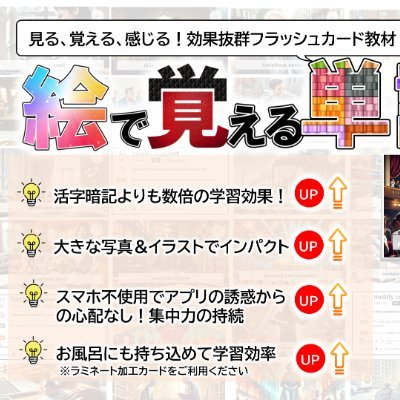英検®準2級〜1級、TOEIC700〜990点レベルの憶えにくい語彙を、ビジュアルで強烈に憶えられるアカウント。 イラスト付き単語カードを販売しています♪