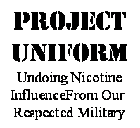 ProjectUNIFORM's profile picture. Creating military-civilian partnerships to end tobacco use.