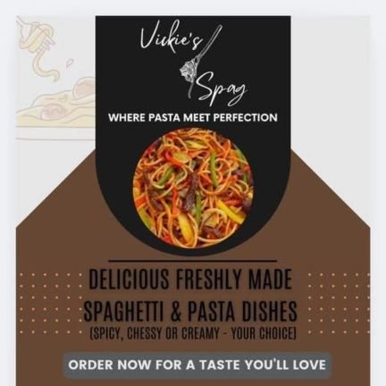 VickieSpag's profile picture. 🍝 Delicious Spaghetti in Abeokuta
✨ Freshly prepared, perfectly seasoned
📍 Only in Abeokuta for now
💌 DM to place your order!