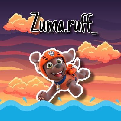 Zuma member 07 of Paw Patrol PFP by me and Banner by me